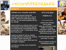 Tablet Screenshot of mycomputertrainer.co.uk